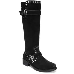 Sam Edelman Deryn Suede Studded Moto Boot